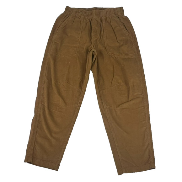 Old Navy Pants Womens M Corduroy Acacia Tan High Rise Good Structure Waist Band - Picture 1 of 9